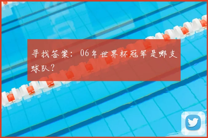 寻找答案:06年世界杯冠军是哪支球队?